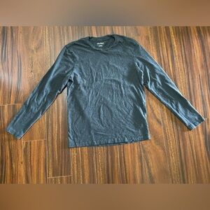 Joe Fresh men's small long sleeve crewneck shirt, dark grey